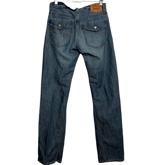 Levis 514 Slim Straight Fit Jeans Mens Light Silver Wash Denim Size 32x34 - Picture 4 of 13